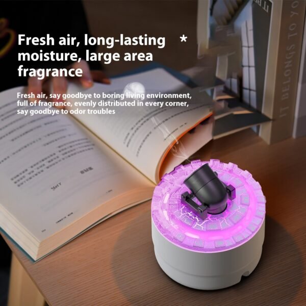 Battery Aroma Diffuser Convenient Home Bedroom Colorful Flame Ambience Light Large Spray Humidifier - Image 6