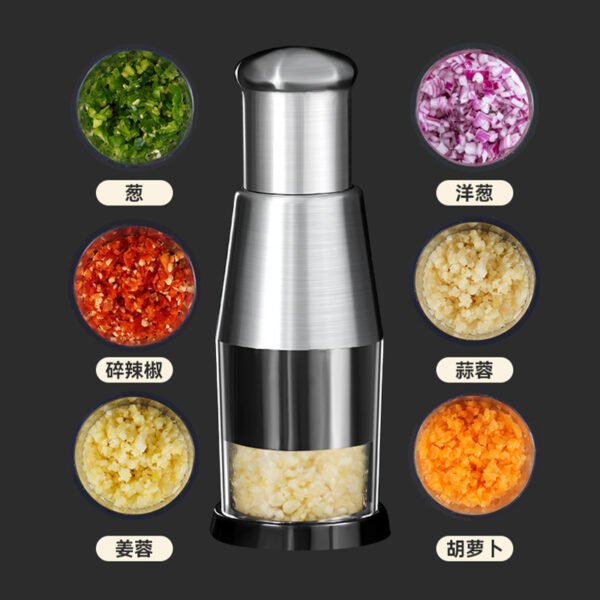 Garlic Crusher Onion Chopper Multipeler Vegetables Chopper Manual Garlic Press Machine Garlic Squeezer Kitchen Gadget - Image 7