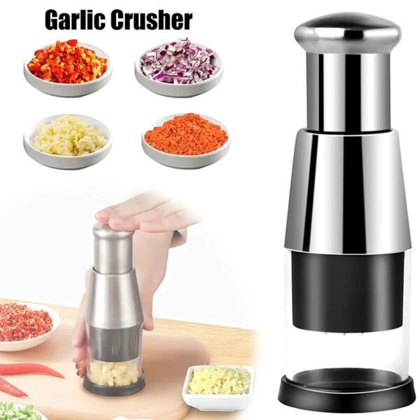 Garlic Crusher Onion Chopper Vegetables Kitchen Gadget