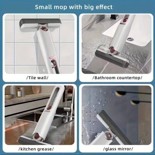 Mini Self-Squeeze Mop – Portable Hand-Free Cleaner - Image 2