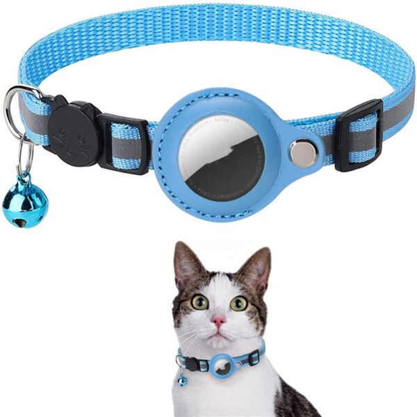 Reflective Waterproof Pet Collar with Airtag Holder – For Cats & Dog - Image 8