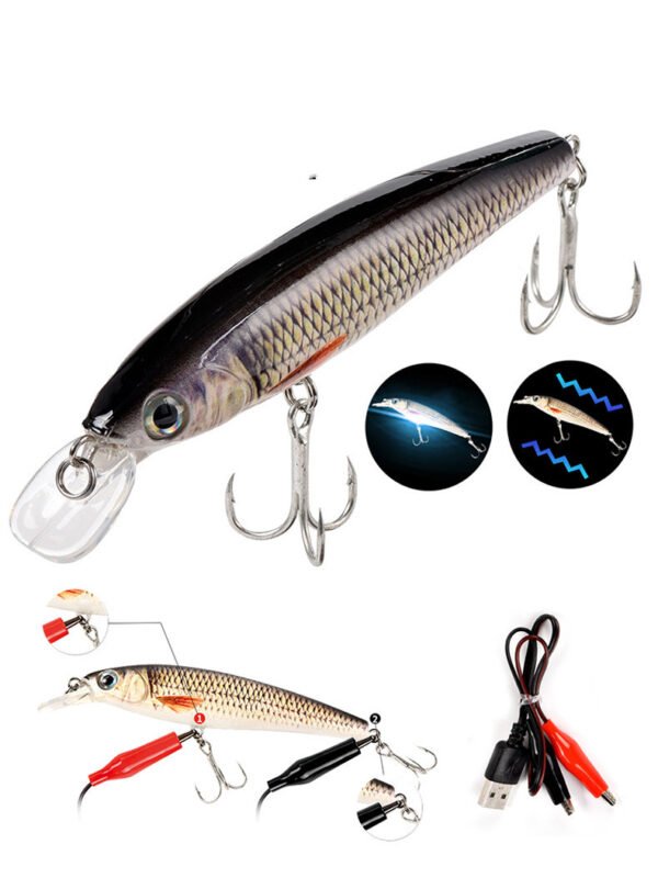 Rechargeable LED vibrating lure bait - Image 5