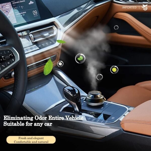 Solar Car Air Freshener – Rotating Double-Ring Fragrance Diffuser - Image 7