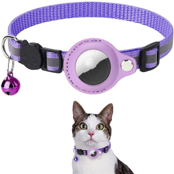 Reflective Waterproof Pet Collar with Airtag Holder – For Cats & Dog - Image 5