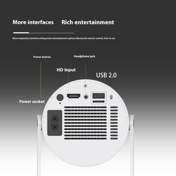 Compact Home Projector with Auto Focus – 180° Display - Image 8