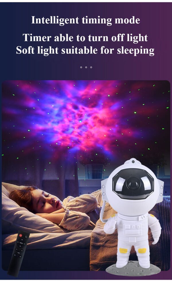 Galaxy Star Projector – Astronaut Night Light & Room Decor - Image 5
