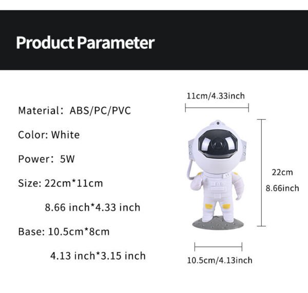 Galaxy Star Projector – Astronaut Night Light & Room Decor - Image 2