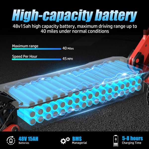 ASKGO K6 Pro Electric Scooter – 2000W Dual Motor, 45mph, 40-Mile Range - Image 5