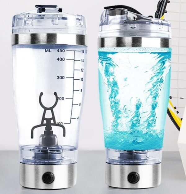 Electric Protein Shake Bottle – USB Rechargeable Blender Cup - Image 9