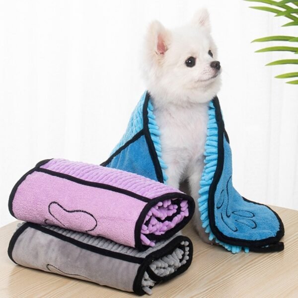 Super Absorbent Pet Bath Towel – Quick-Dry Microfiber for Dogs & Cats - Image 4