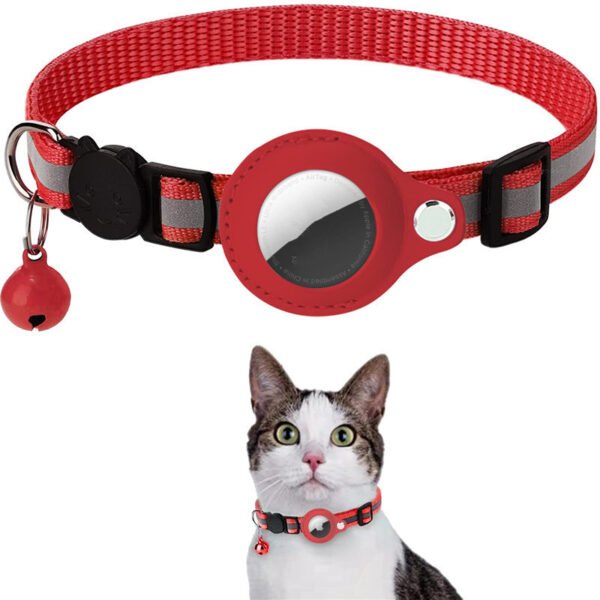 Reflective Waterproof Pet Collar with Airtag Holder – For Cats & Dog - Image 10