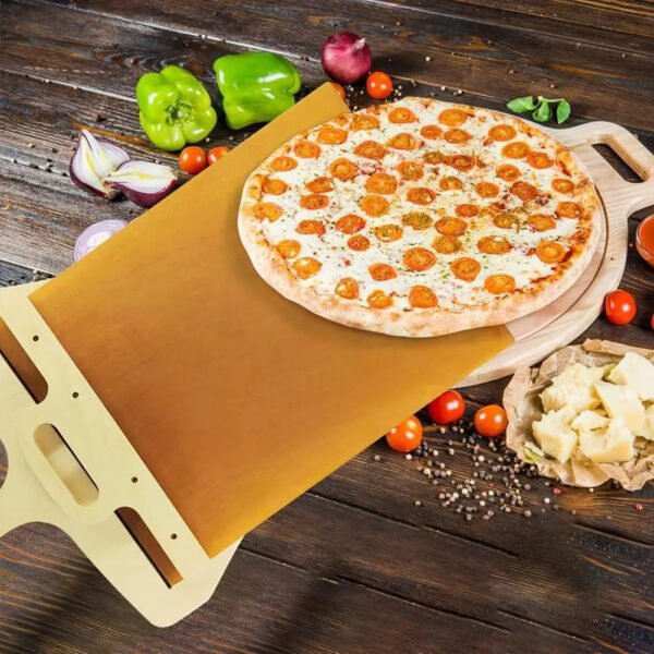 Non-Stick Sliding Pizza Shovel – Kitchen Baking Tool - Image 2
