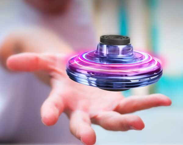 Mini LED Flying Spinner Drone – Fingertip UFO Toy for Kids - Image 6
