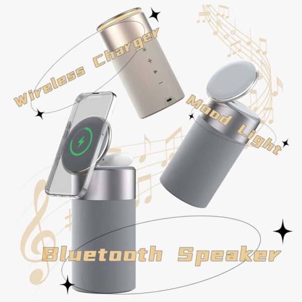 3-in-1 Wireless Charger, Speaker & Touch Lamp - Image 3
