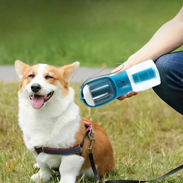 3-in-1 Portable Dog Water Cup – With Food Storage & Waste Bag Dispenser - Image 9