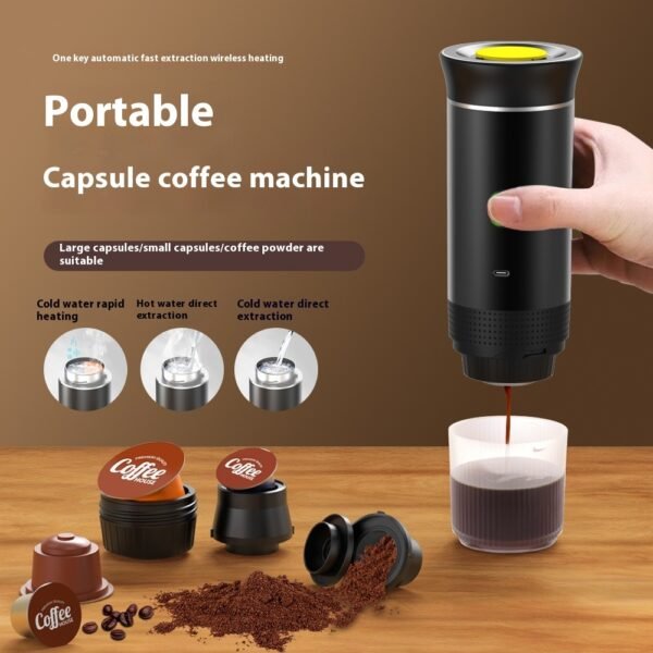 3-in-1 Portable Electric Coffee Grinder & Espresso Maker - Image 7