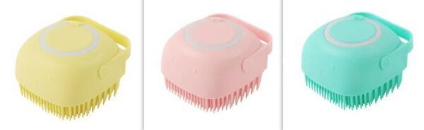 Silicone Pet Bath Massage Glove – Grooming Brush for Dogs & Cats - Image 2