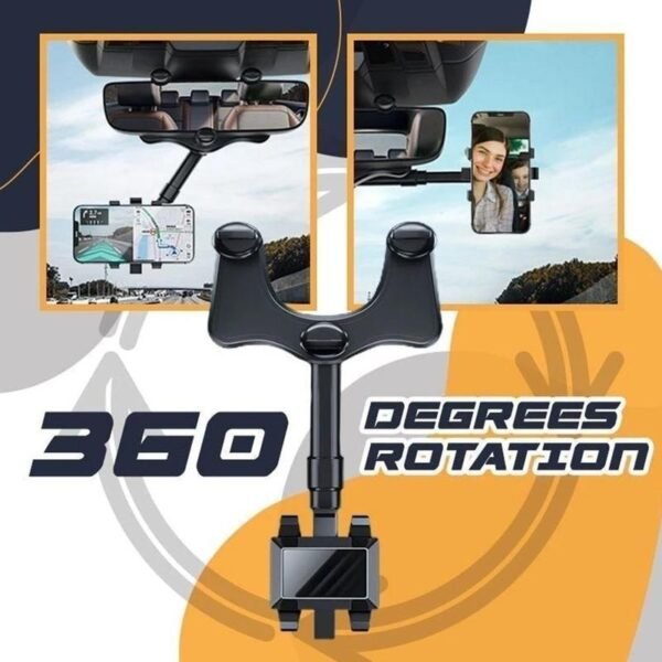60° Mirror Phone Holder – Universal Car Mount
