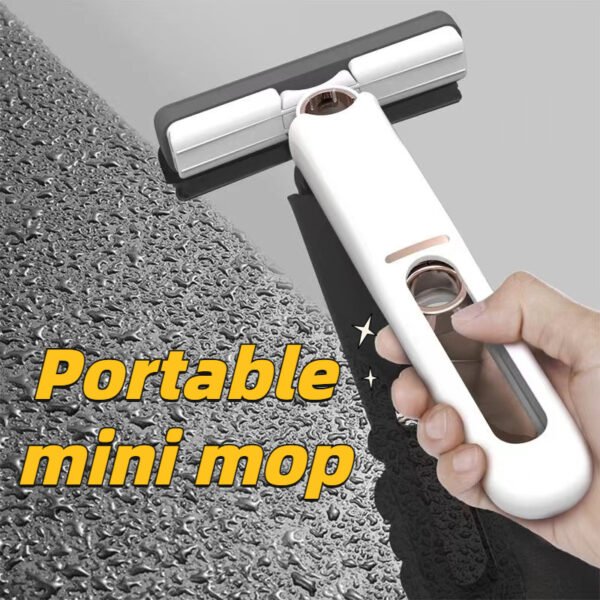 Mini Self-Squeeze Mop – Portable Hand-Free Cleaner
