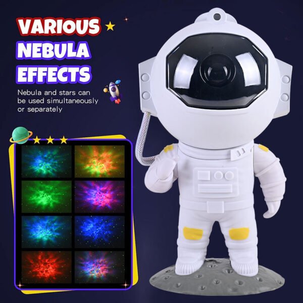 Galaxy Star Projector – Astronaut Night Light & Room Decor
