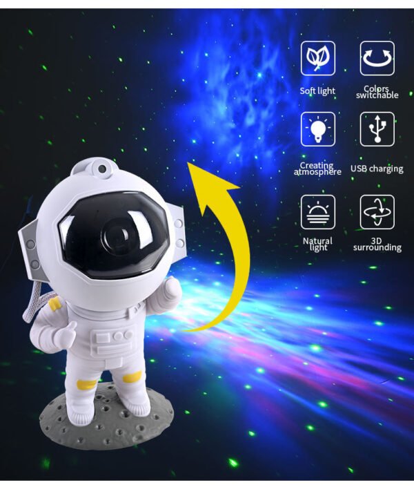 Galaxy Star Projector – Astronaut Night Light & Room Decor - Image 7