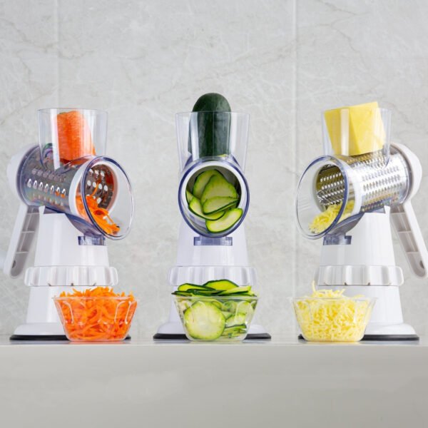 3-in-1 Vegetable Slicer – Manual Grater & Chopper for Kitchen - Image 3
