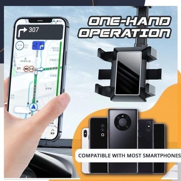 60° Mirror Phone Holder – Universal Car Mount - Image 6