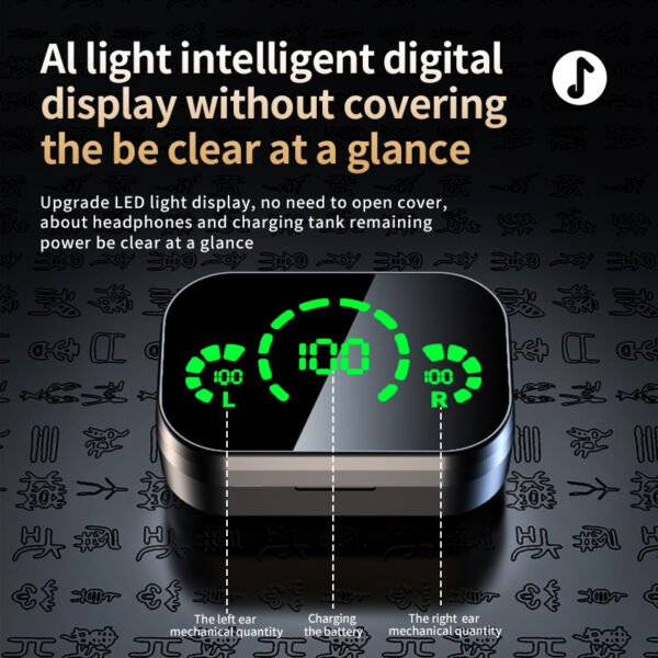 YD03 TWS Wireless Earbuds with LED Display - Image 9
