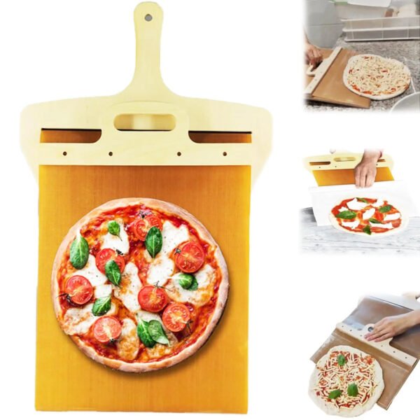 Non-Stick Sliding Pizza Shovel – Kitchen Baking Tool