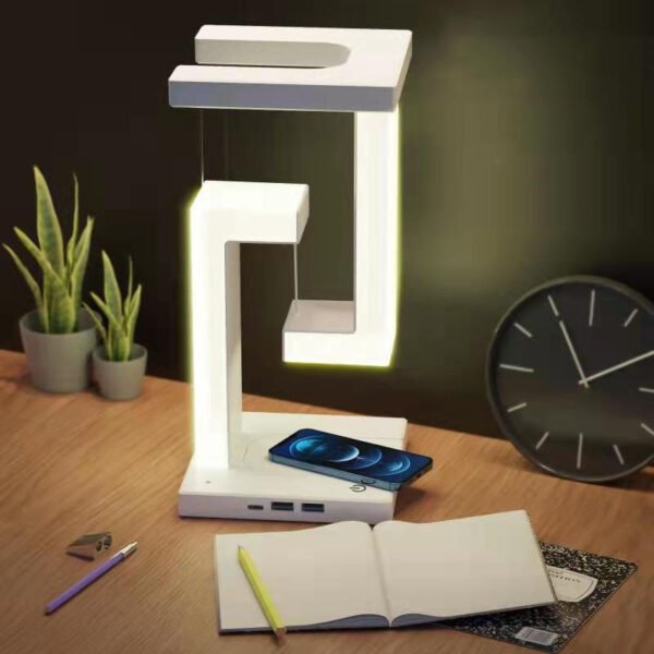 Floating Balance Lamp – Wireless Charging Table Light